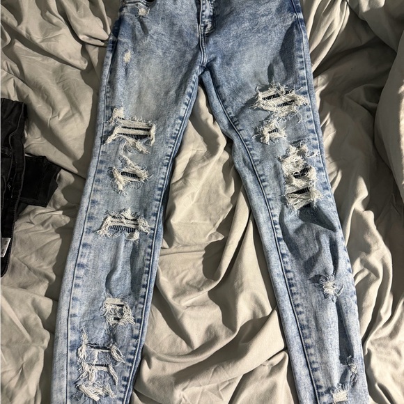 KanCan Denim - KanCan Distressed Blue Skinny Jeans